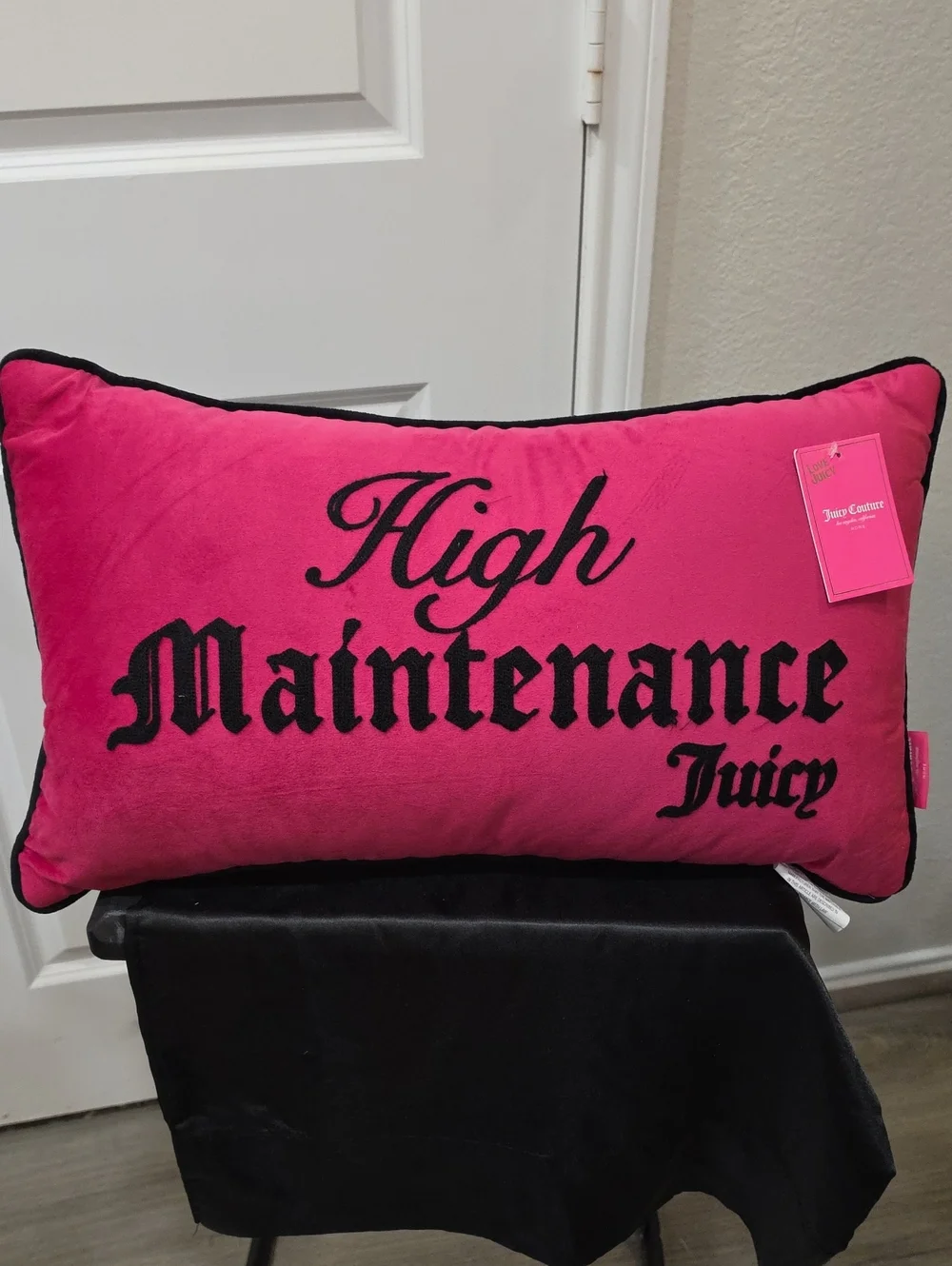 Juicy Couture Home High Maintenance Reversible Decoeative Accent Pillow